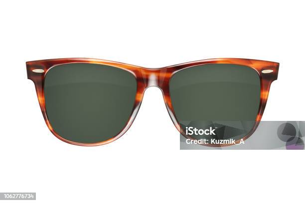 Vintage Plastic Sunglasses Stock Photo - Download Image Now - Sunglasses, Cut Out, Tortoise Shell