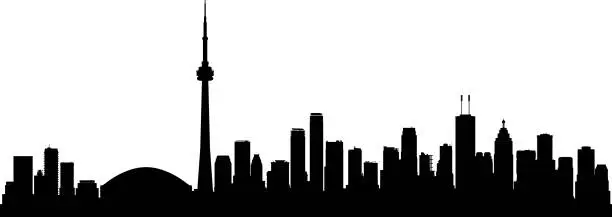 Vector illustration of Toronto (All Buildings Are Complete and Moveable)