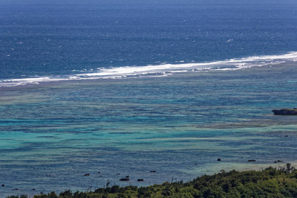istock Shiraho beach overview from Kara mountain 1062788800
