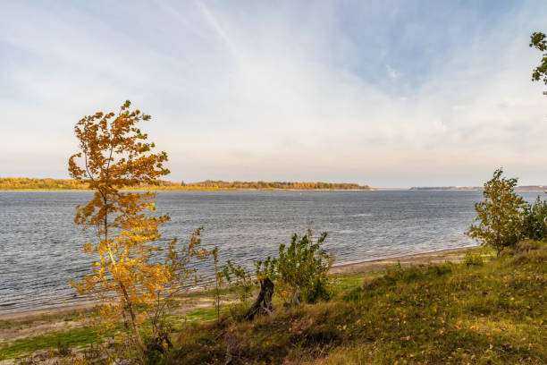 istock Autumn on the river Bank 1062807384