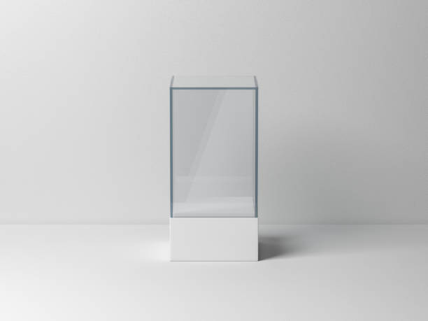 istock Glass box package Mockup for product presentation 1062809624