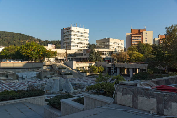 The Center of town of Blagoevgrad, Bulgaria Blagoevgrad, Bulgaria - October 6, 2018: The Center of town of Blagoevgrad, Bulgaria blagoevgrad province photos stock pictures, royalty-free photos & images