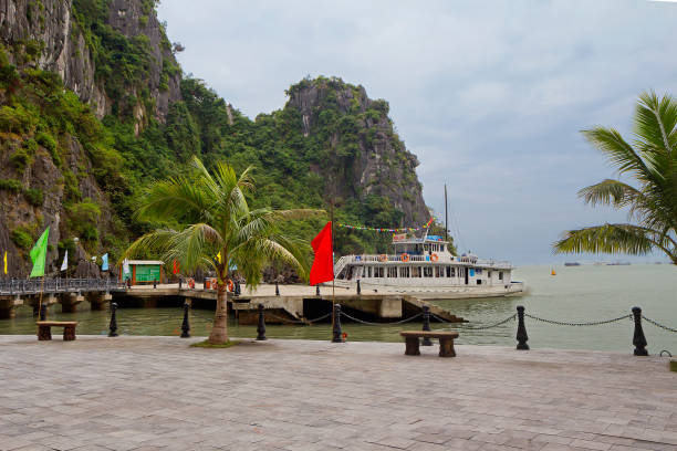 Tuan Chau harbour is a modern purpose-built resort, with marina and harbour, to cater for the burgeoning tourist trade in Halong Bay.