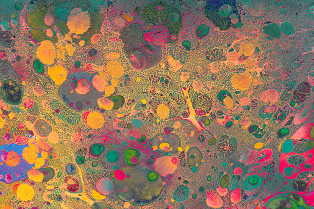istock Abstract grunge art background texture with colorful paint splashes 1062838208