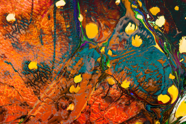 istock Abstract grunge art background texture with colorful paint splashes 1062838224