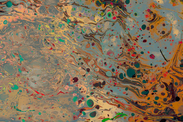 istock Abstract grunge art background texture with colorful paint splashes 1062838236