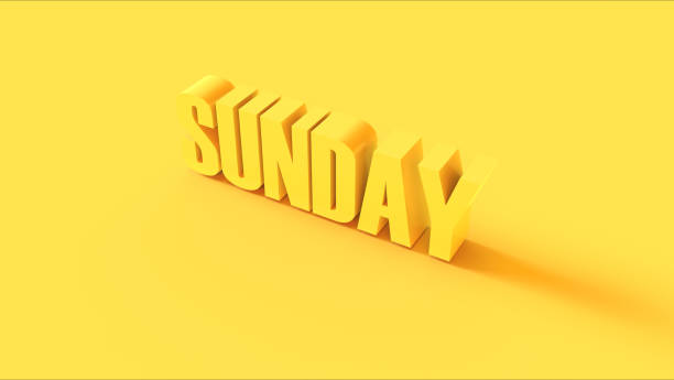 istock Bright Yellow Sunday Sign 1062838672