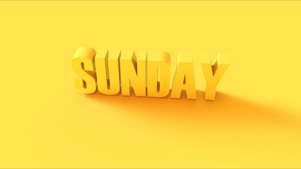istock Bright Yellow Sunday Sign 1062838742