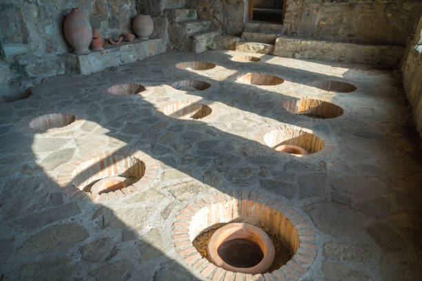 Nekresi Monastery Grapes Processing Room marani, kvevri.