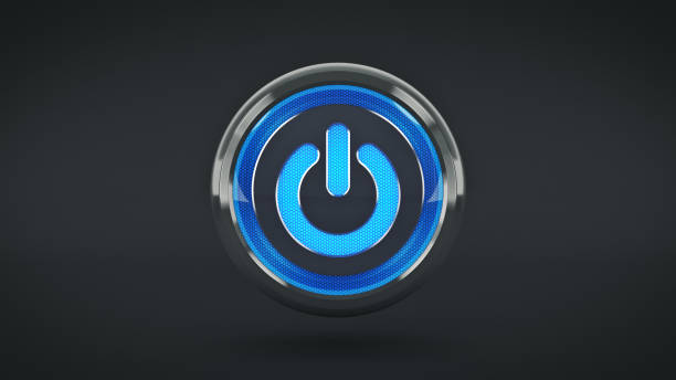 D Power Button 380+ Start Button Led Power Push Button Stock Photos, Pictures ...