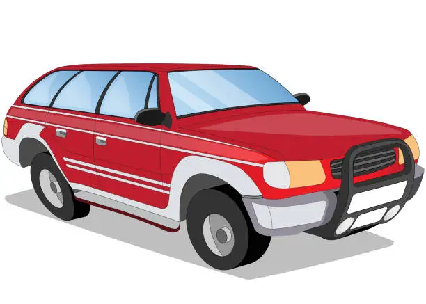 Vector illustration of Off-road vehicle.