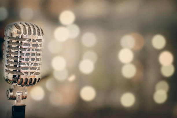 Close-Up Of Microphone In Studio