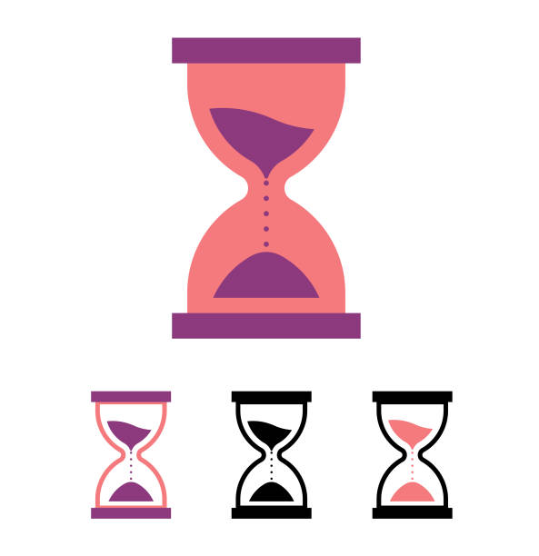 ilustrações de stock, clip art, desenhos animados e ícones de sand clock icon - hourglass