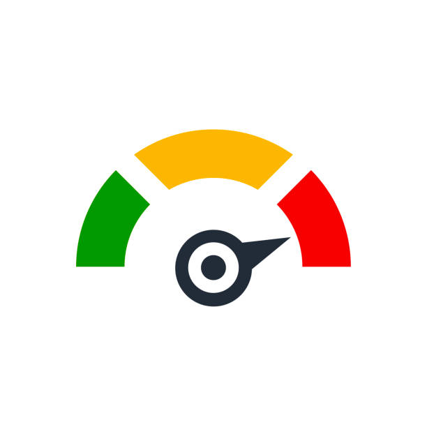 초시계 - speed speedometer gauge computer icon stock illustrations