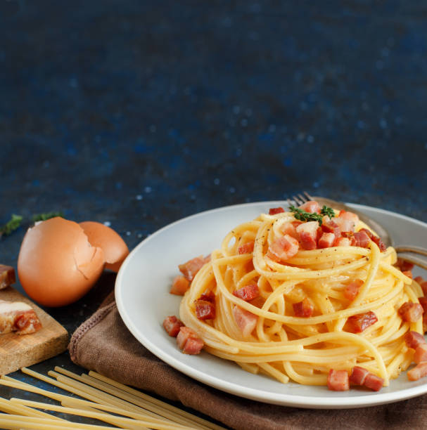 istock Traditional italian dish spaghetti carbonara 1062863386
