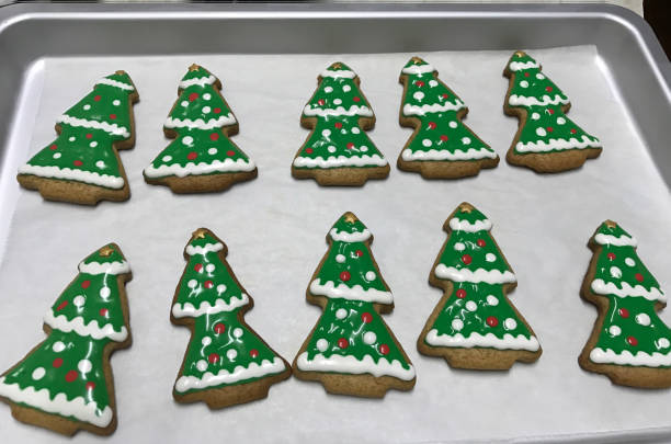 istock Christmas gingerbread Christmas trees 1062875272