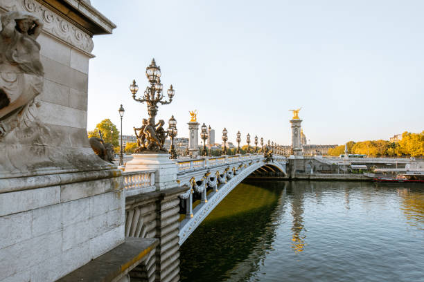 istock Landscape view of Alexandre bridge in Paris 1062878934