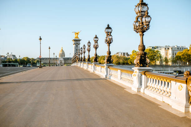 istock Landscape view of Alexandre bridge in Paris 1062878940