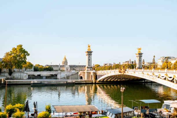 istock Landscape view of Alexandre bridge in Paris 1062878964