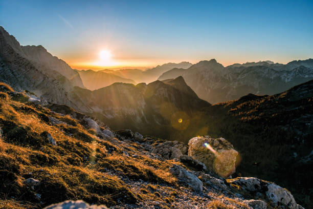 istock Sunset in Julian Alps 1062881342
