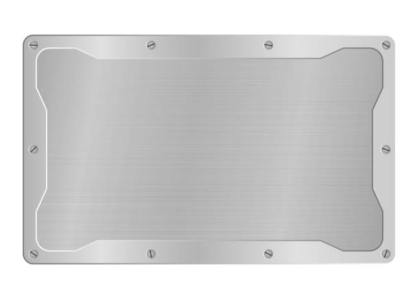 istock frame of metal on aluminium plate 1062883810