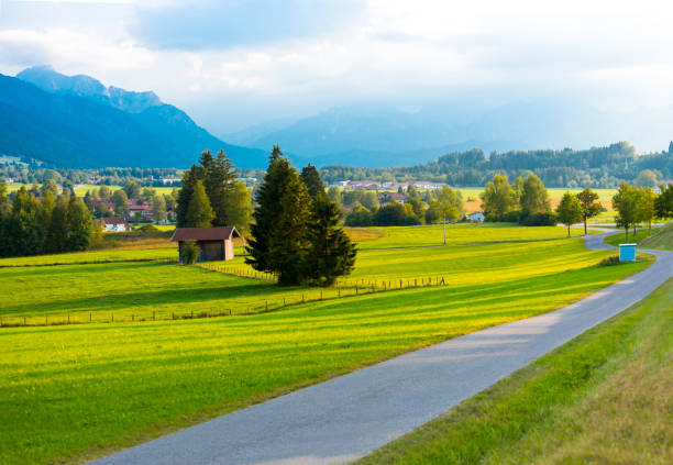 istock Landscape between Schwangau and Fussen towns, Germany 1062886036