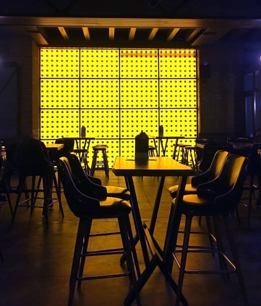 istock Empty chair and tables in a restaurant 1062909980
