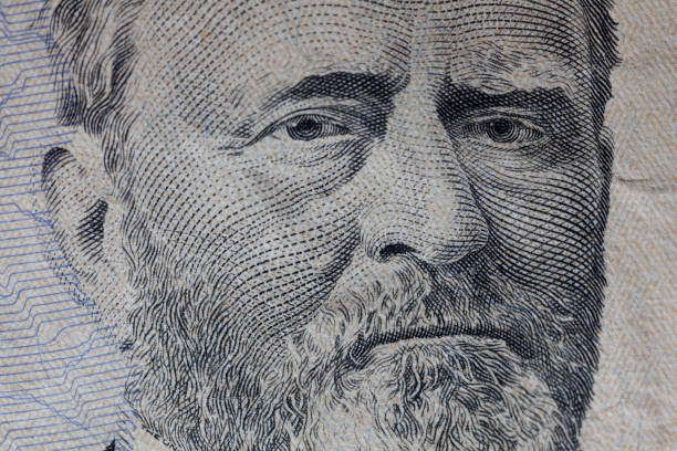 istock Ulysses Grant's look on a fifty dollar bill. 1062912942