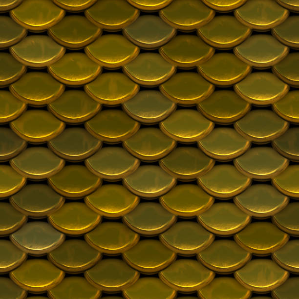 istock Snakeskin. Golden snake skin. Seamless background. 1062914524
