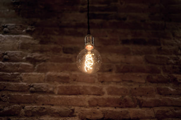 istock Abstract idea of electric lamp 35W. Isolated on white background 1062917870