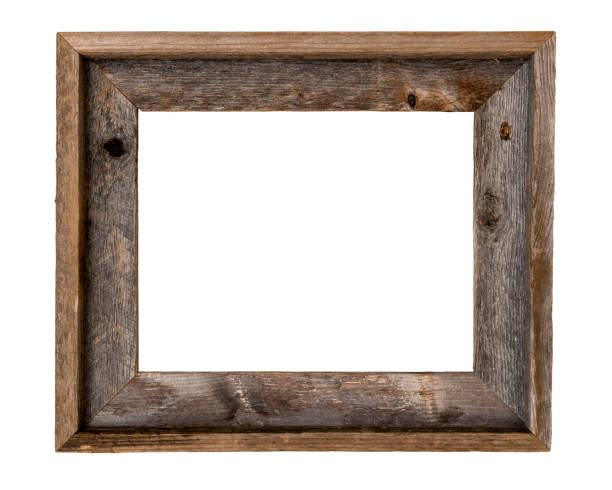 11x14 Rustic Wood Frame Rustic recycled wood picture frame isolated on white with clipping path at ALL sizes. barn photos stock pictures, royalty-free photos & images