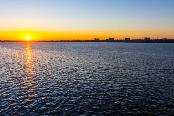 istock city on a river at the early morning 1062924190