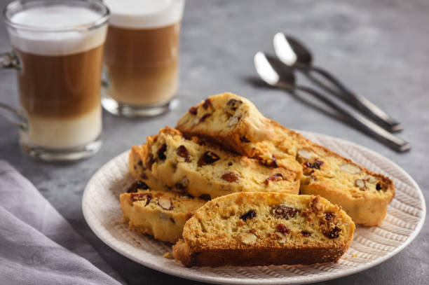 istock Homemade almond cranberry biscotti. 1062924246