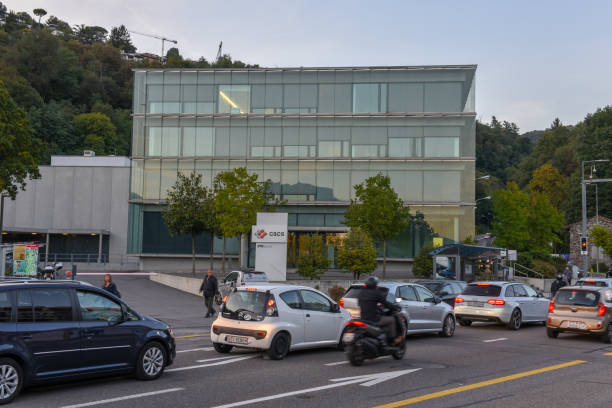 Swiss National Supercomputing Centre at Lugano Lugano, Switzerland - 21 September 2017: Swiss National Supercomputing Centre at Lugano on Switzerland cscs stock pictures, royalty-free photos & images