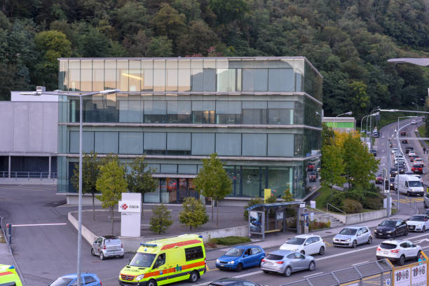 Swiss National Supercomputing Centre at Lugano Lugano, Switzerland - 21 September 2017: Swiss National Supercomputing Centre at Lugano on Switzerland cscs stock pictures, royalty-free photos & images