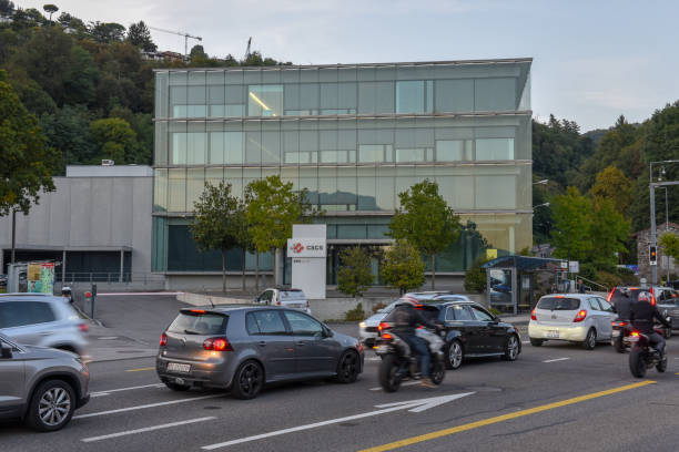 Swiss National Supercomputing Centre at Lugano Lugano, Switzerland - 21 September 2017: Swiss National Supercomputing Centre at Lugano on Switzerland cscs stock pictures, royalty-free photos & images