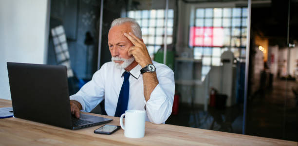 Senior businessman at the office