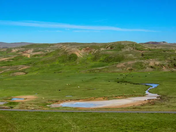 Photo of Geothermal active area Krusuvi­k, Seltun, Global Geopark, Geothermal active area in Iceland, Europe