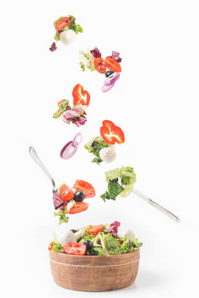 istock Vegetable salad with a set of products for its preparation. 1062944336