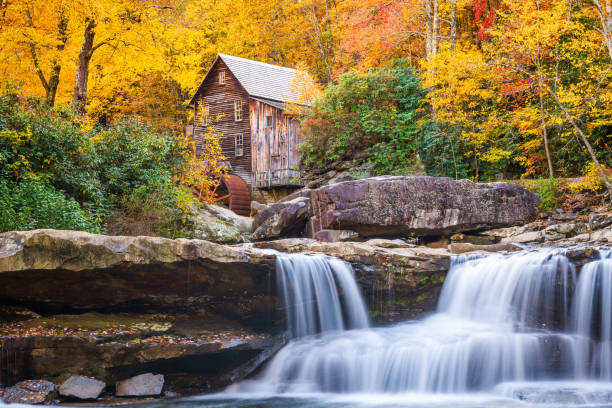 istock Glade Creek Gristmill in Autumn 1062945438
