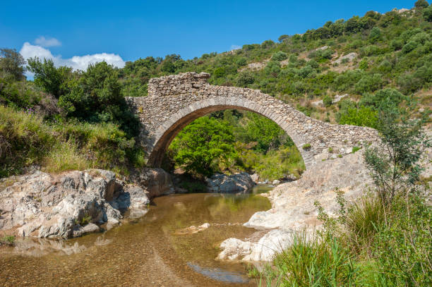 istock Arch bridge Le Pont des Fees in Grimaud-Village 1062947308