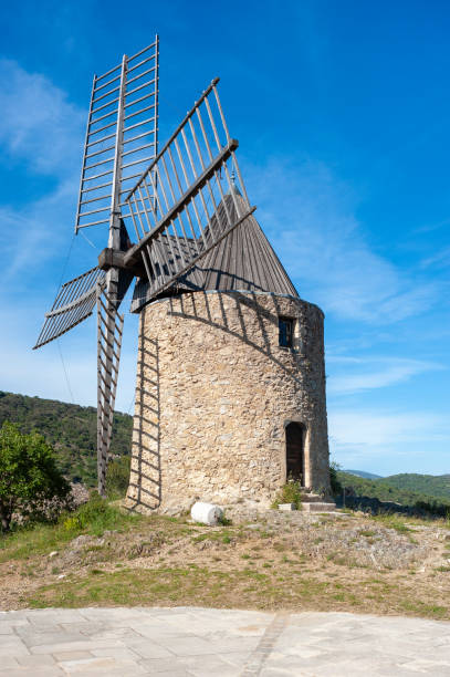 istock Windmill Moulin Saint Roche in Grimaud-Village 1062947676