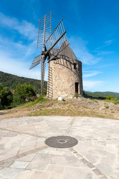 istock Windmill Moulin Saint Roche in Grimaud-Village 1062948364