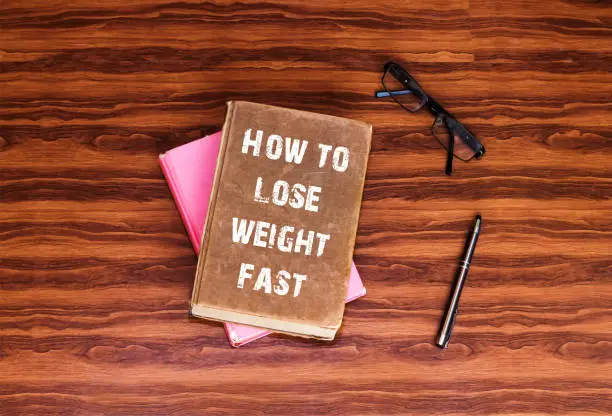 A book with the title How to lose weight fast