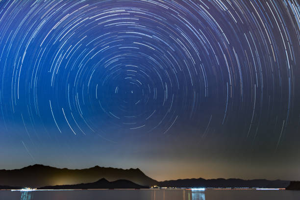 istock Star trail in Hong Kong 1062950420