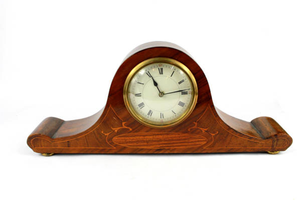istock Vintage Antique Clock Watch Timepiece On White background 1062952558