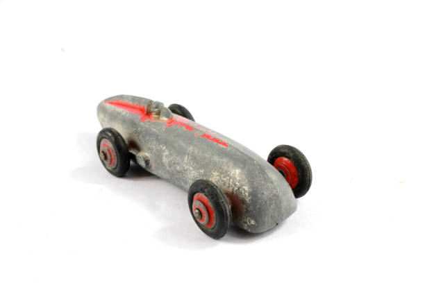 istock Vintage Toy Racing Cars On White Background 1062952614