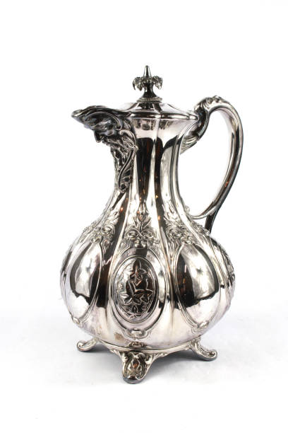 istock Vintage Antique Steam Punk Style Kettle Teapot on White Background 1062952864