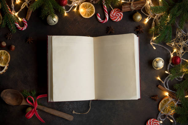istock Christmas Cookbook or Menu 1062969316