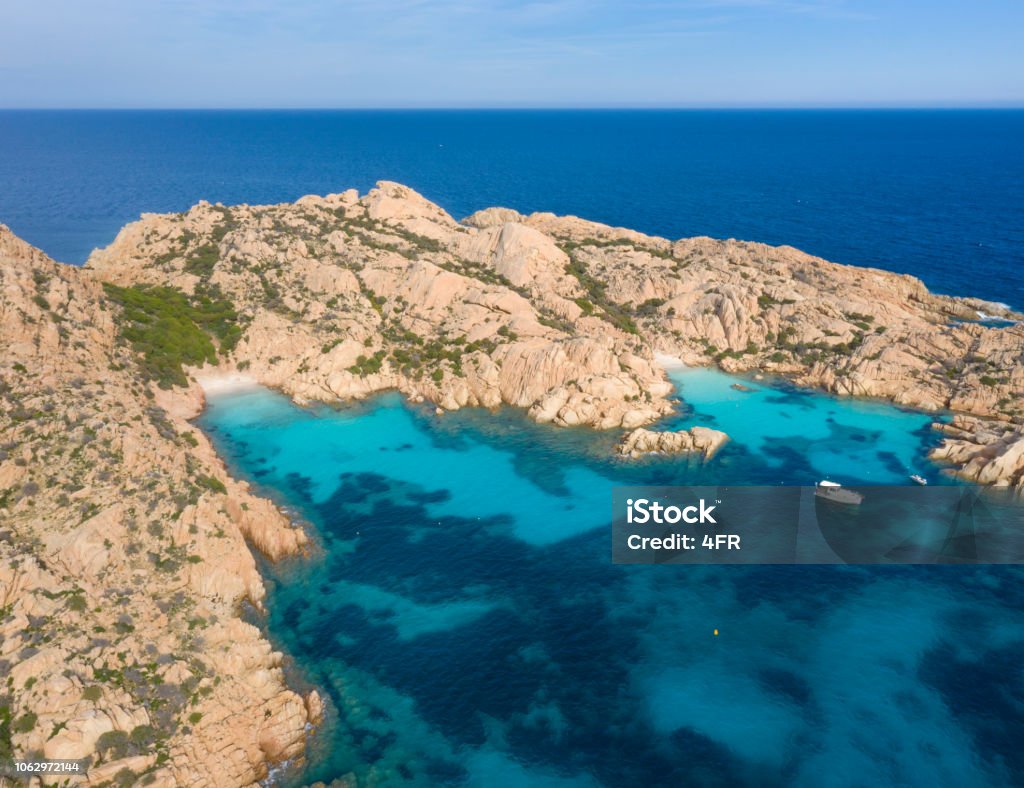 Cala Coticcio Beach, Insel Caprera, Sardinien, Italien - Lizenzfrei Küstenlandschaft Stock-Foto